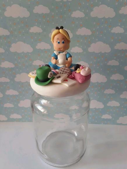 Pote Decorado Alice no País das Maravilhas