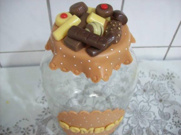 Pote para Doces ou Biscoitos em Biscuit