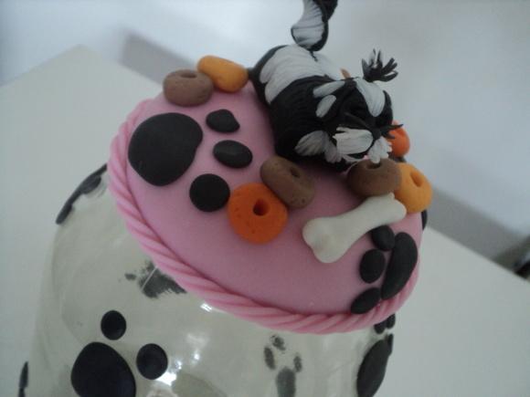 Pote para ração em biscuit