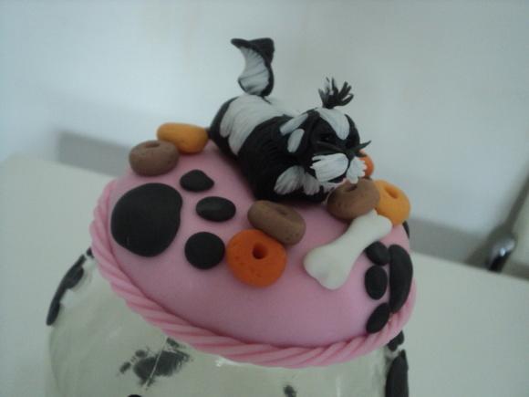 Pote para ração em biscuit