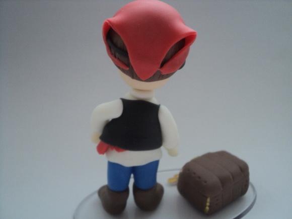 Topo de Bolo de Aniversário Pirata em Biscuit