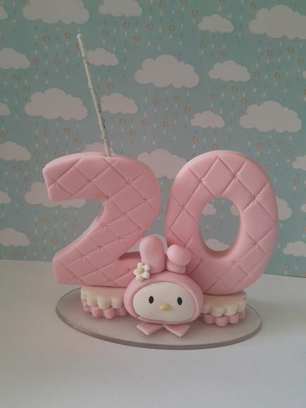 Vela de Aniversário Decorada Adulto em Biscuit