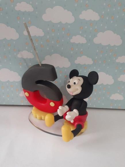 Vela de Aniversário Decorada Mickey