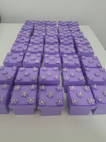 10 Caixas em mdf para Lembrancinhas Decorada 5x5x5