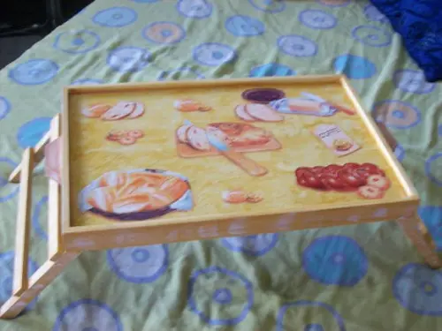 Bandeja de Cama em mdf Decorada