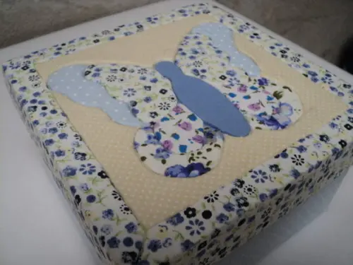 Caixa em MDF "Patchwork Embutido"