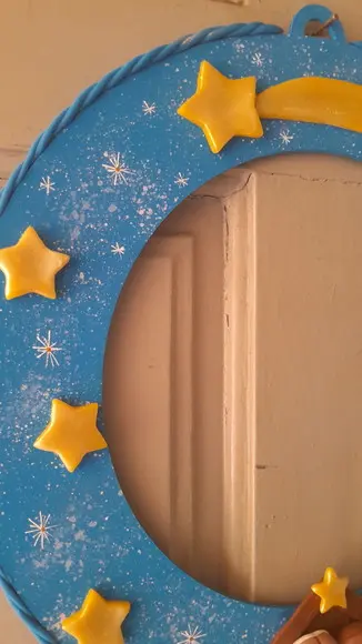Guirlanda de Natal Decorada Sagrada Família