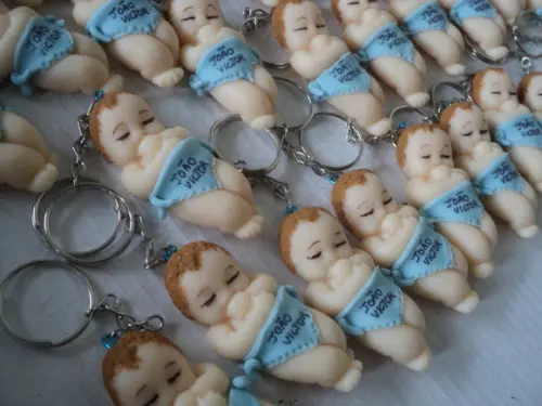 Lembrança de Nascimento Bebê Recém Nascido Chaveiro