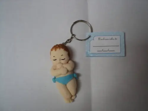 Lembrança de Nascimento Bebê Recém Nascido Chaveiro