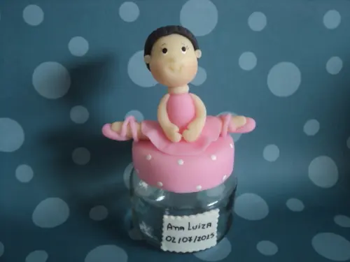 Lembrancinha Bailarina no Potinho