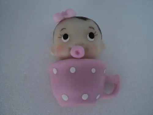 Lembrancinha Chá de Bebê Menina Imã