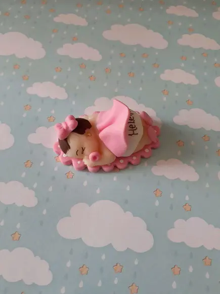 Lembrancinha de Maternidade Bebê Menina Imã
