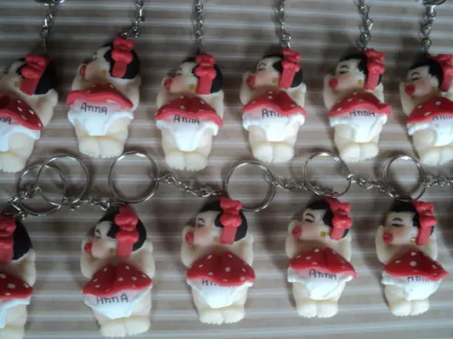Lembrancinha de Maternidade Chaveiro Menina Vestido