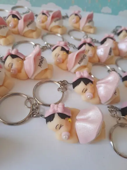 Lembrancinha de Maternidade Chaveiro Menina