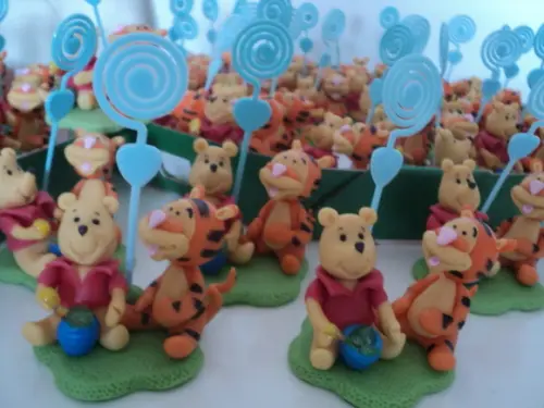 Lembrancinha Infantil Tigrão e Pooh Porta Recados