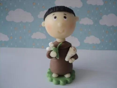 Lembrancinha Santo Antônio em Biscuit