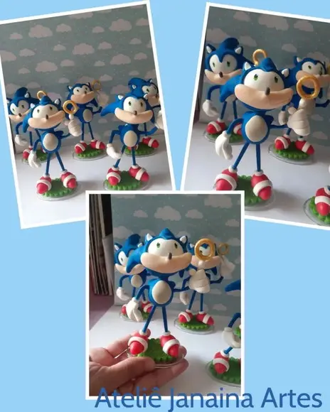 Lembrancinha Sonic em Biscuit
