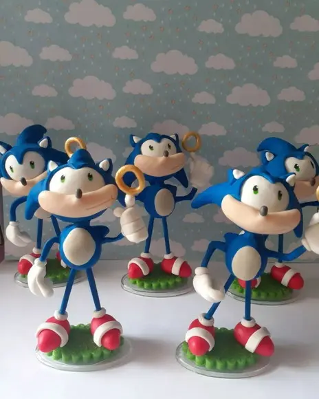 Lembrancinha Sonic em Biscuit