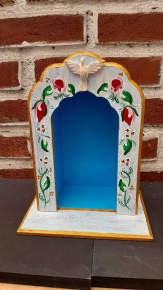 Oratório Capela Médio Decorado em mdf