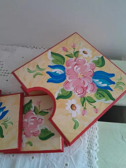 Porta Copos em mdf Decorado