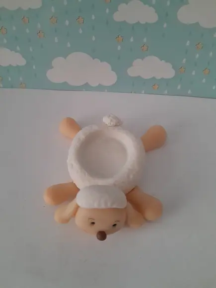 Porta Docinhos Ovelhinha em Biscuit