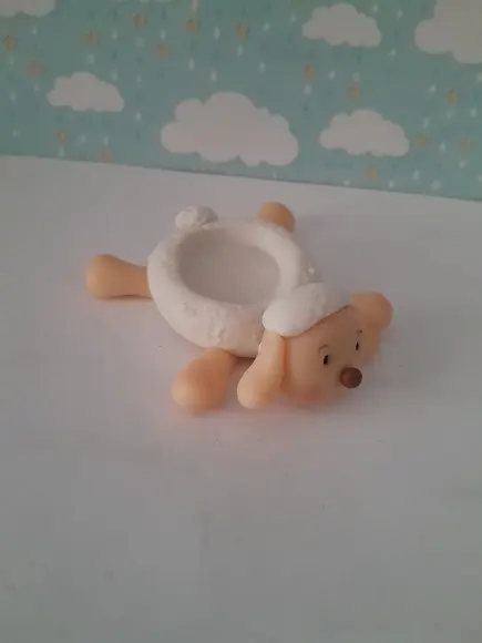 Porta Docinhos Ovelhinha em Biscuit