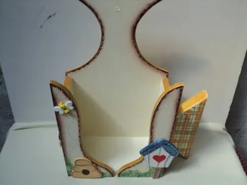 Porta Ferro em mdf Decorado