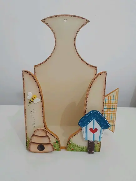 Porta Ferro em mdf Decorado