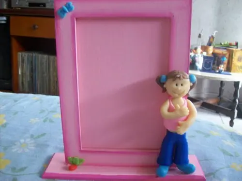 Porta Retrato Decorado Menina