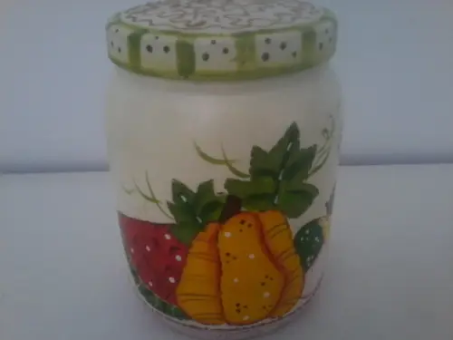 Pote de Plástico Cozinha Decorado