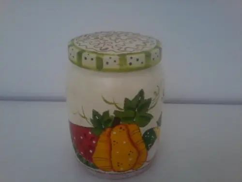 Pote de Plástico Cozinha Decorado