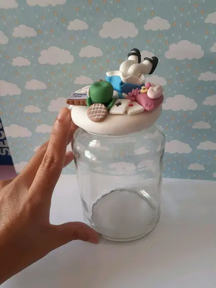 Pote Decorado Alice no País das Maravilhas