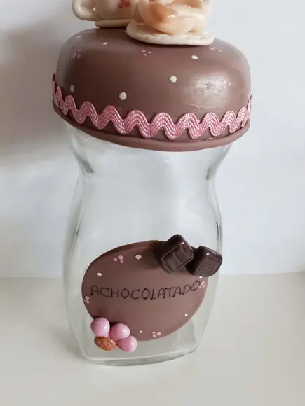 Pote para Achocolatado em Biscuit