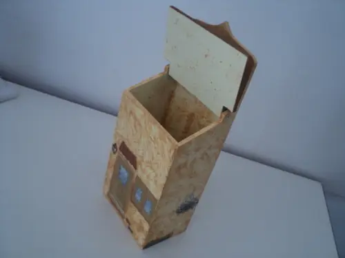 Puxa Saco Decorado em mdf Casinha Colonial