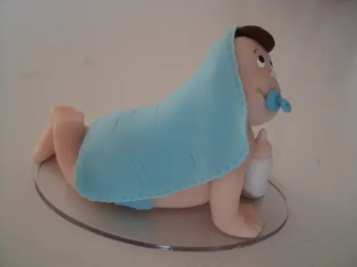 Topo de Bolo Enfeite Chá de Bebê em Biscuit