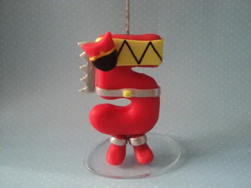 Vela Personalizada Power Rangers