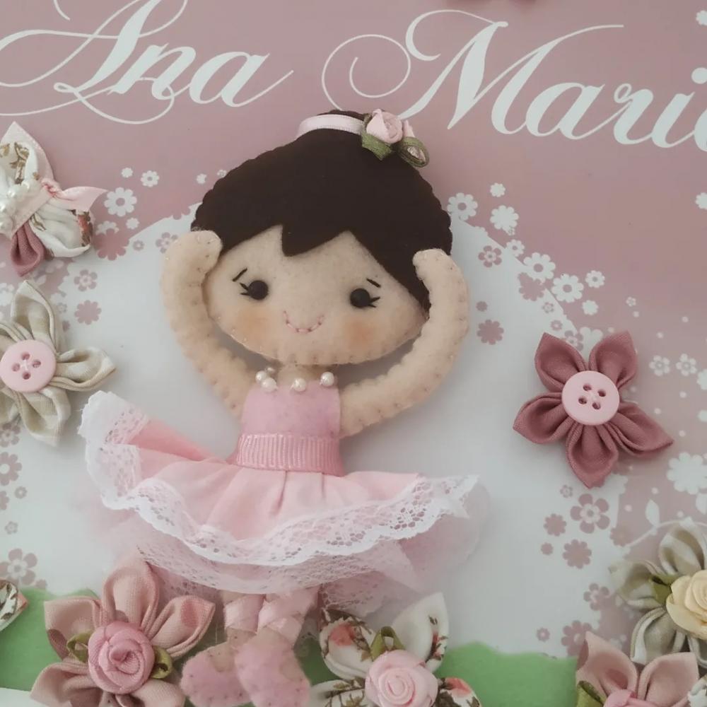 Enfeite de Porta Maternidade Bailarina