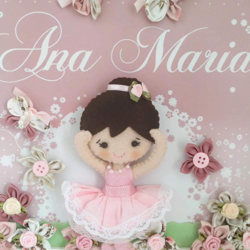 Enfeite de Porta Maternidade Bailarina