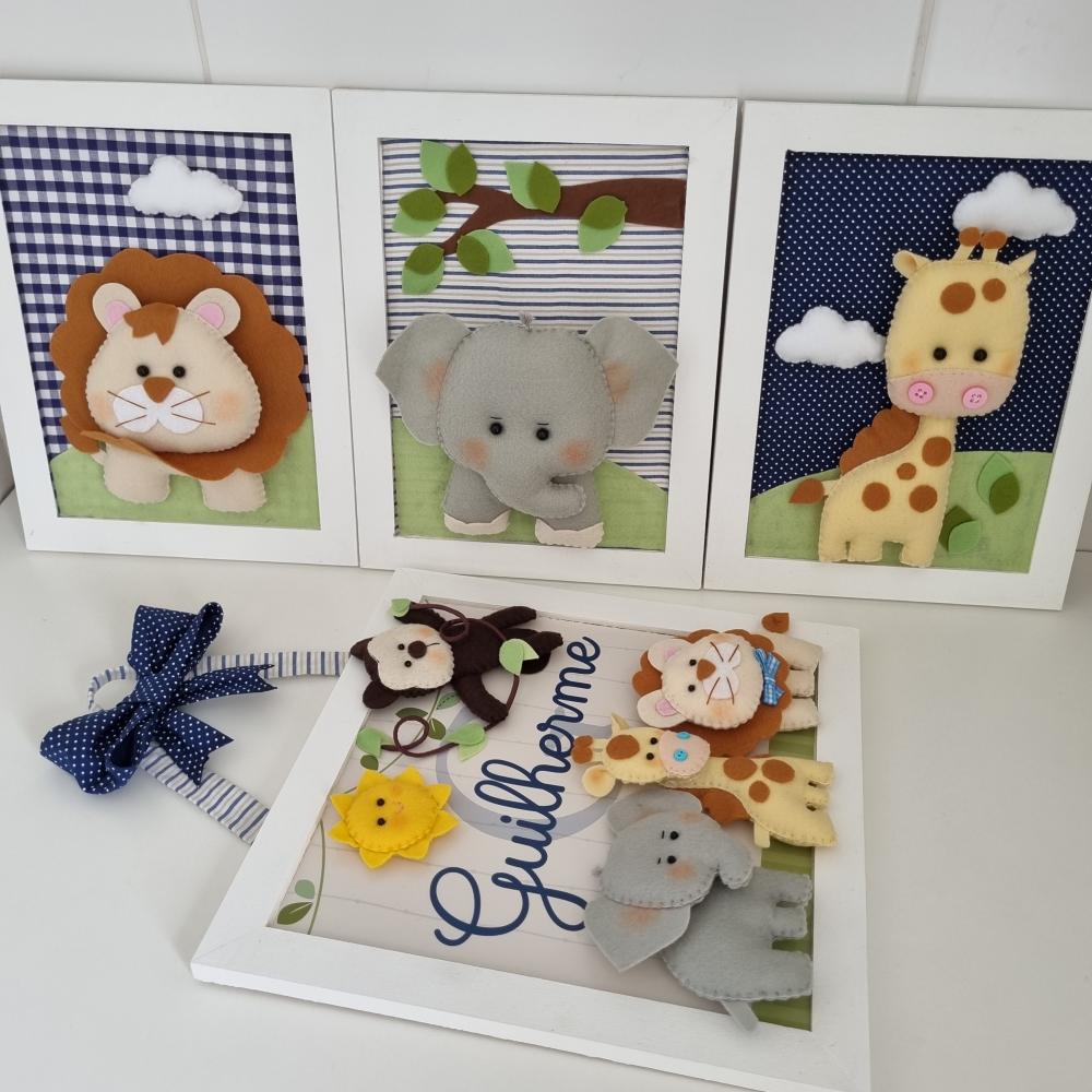 Quadros Safari + Porta Maternidade