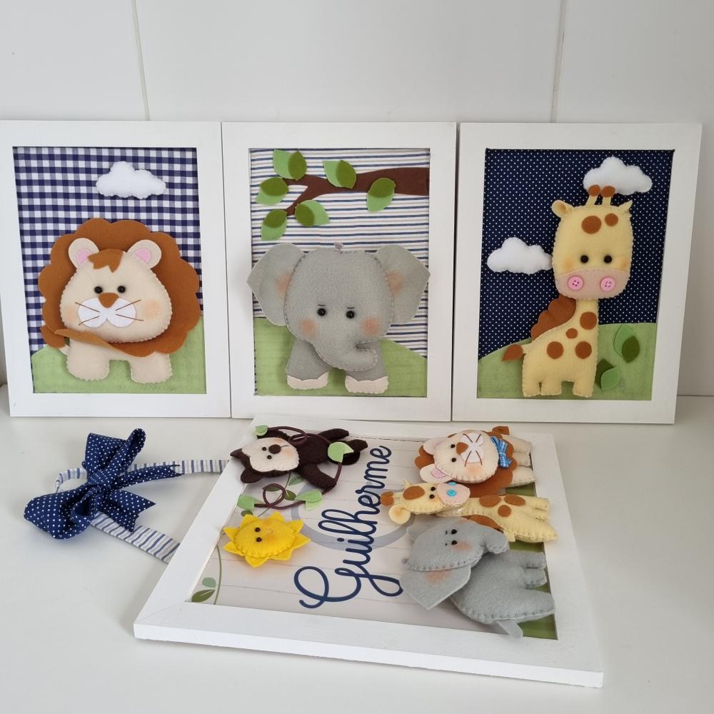 Quadros Safari + Porta Maternidade