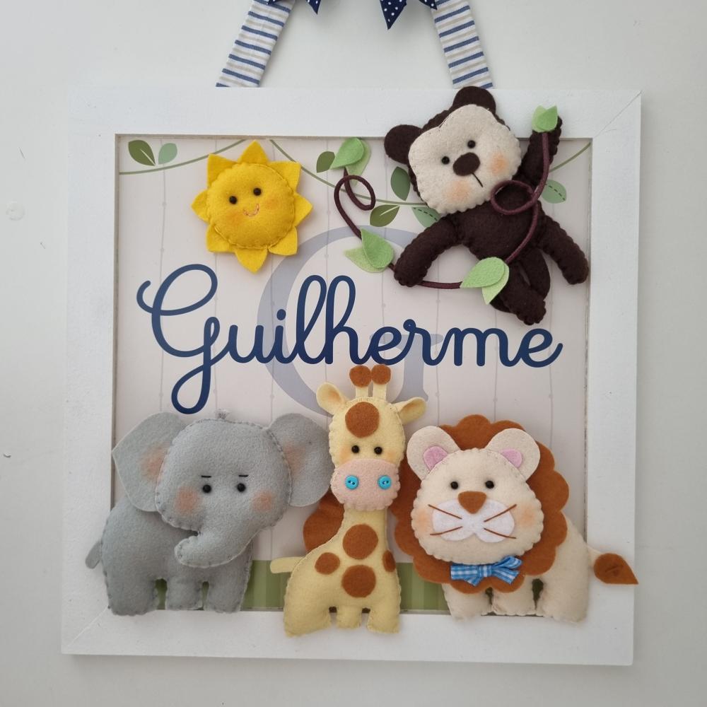 Quadros Safari + Porta Maternidade