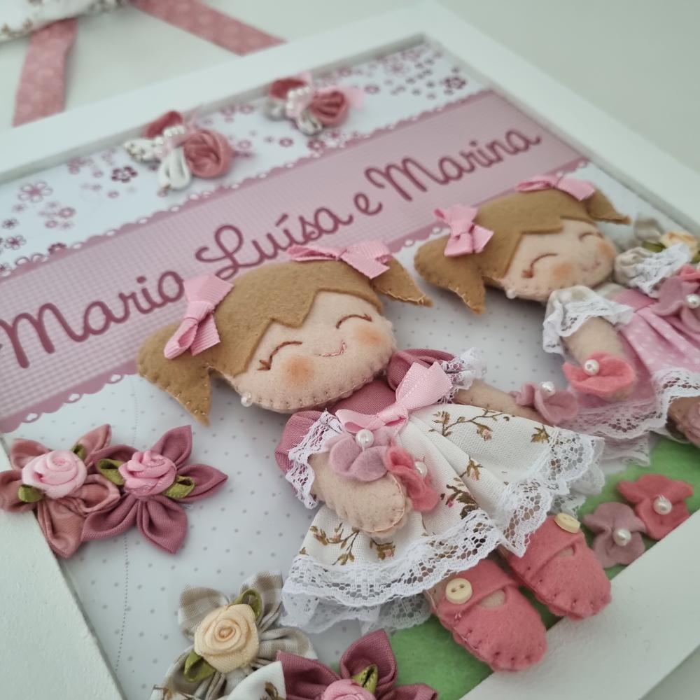 Enfeite de Porta Maternidade Irmãs