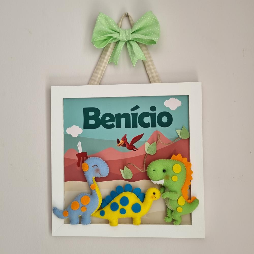 Enfeite de Porta Maternidade Dinossauros