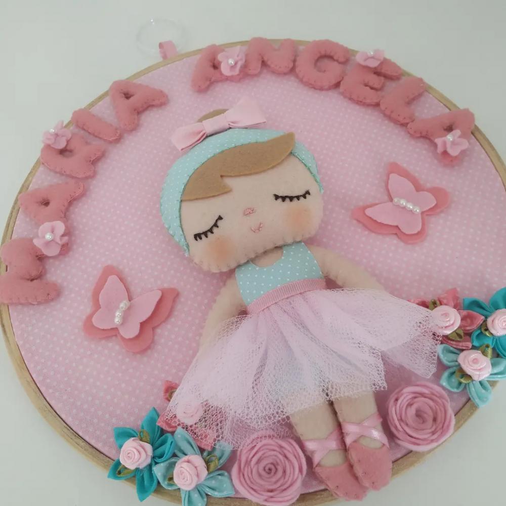 Enfeite de Porta Maternidade Bonequinha Metoo