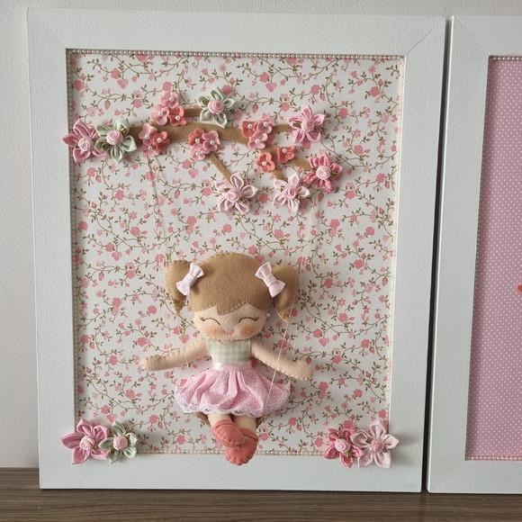 2 Quadros para Decoração do Quarto Menina