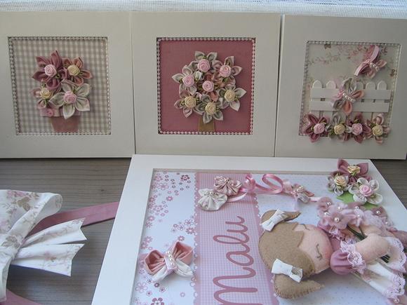 Enfeite de Porta Bonequinha e quadrinhos decorativos para quarto