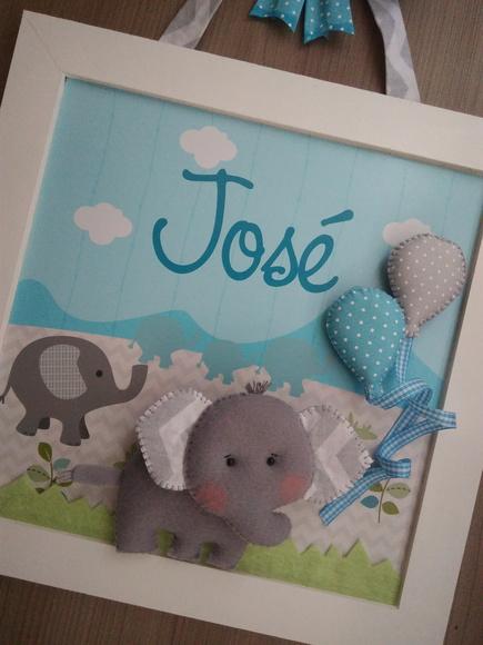 Enfeite de Porta Maternidade Elefante