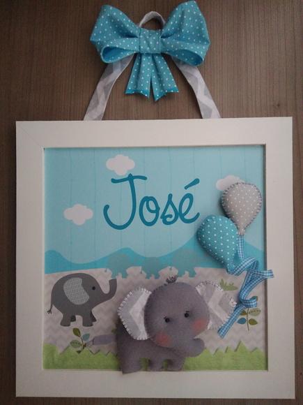 Enfeite de Porta Maternidade Elefante