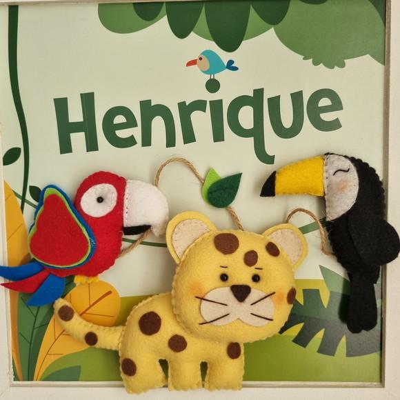 Enfeite de Porta Maternidade Menino Fauna Brasileira