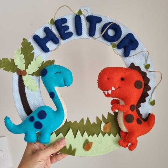 Guirlanda Porta de Maternidade Dinossauros